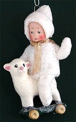 Snow Child with Lamb
